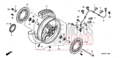 ROUE AVANT NT700VA de 2010